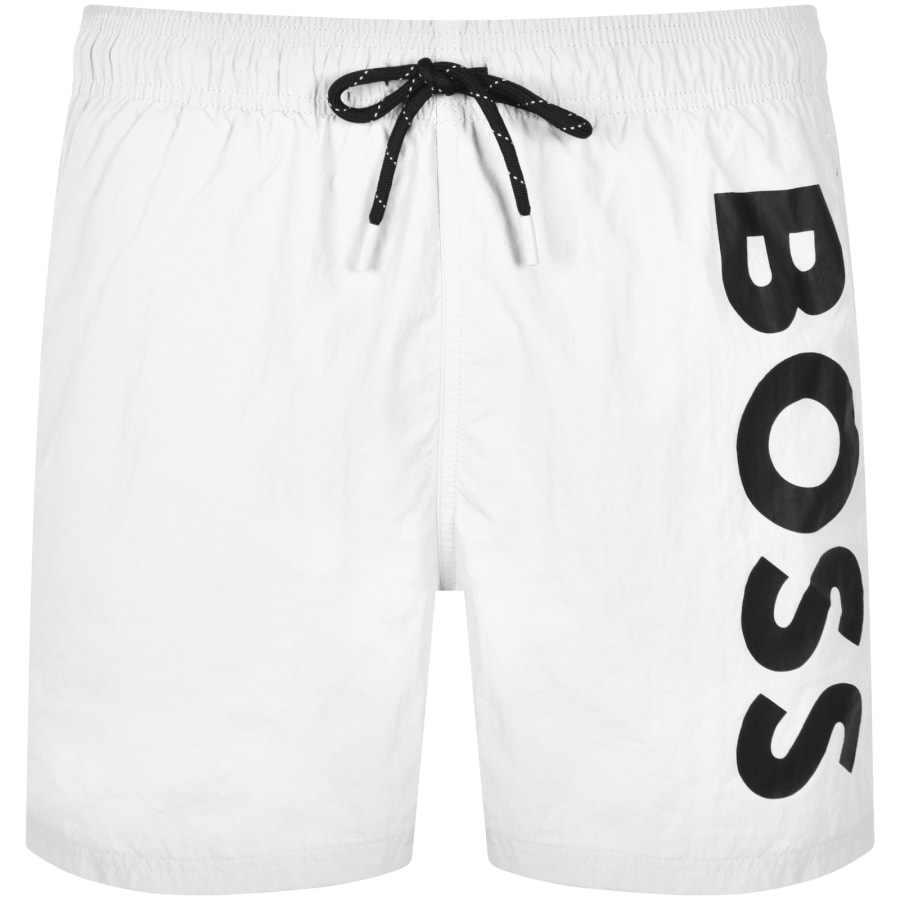 BOSS Octopus Swim Shorts White Mainline Menswear Denmark
